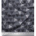 thumbnail image 1 of Soimoi Cotton Voile Fabric Triangle Block Printed Fabric 1 Yard 56 Inch Wide, 1 of 3