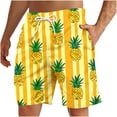 thumbnail image 3 of UVEASISHA Summer Swim Trunks for Men Funny Graphic Printed Beach Shorts Lightweight Quick Dry Swimwear Bathing Suits Drawstring Board Shorts Daily Sales Multicolor S, 3 of 6