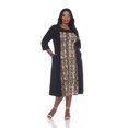 thumbnail image 1 of White Mark Women's Constance Midi Dress, 1 of 5