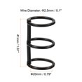 thumbnail image 2 of Unique Bargains Metal Binder Rings, Black, 6 Pack, 2 of 6