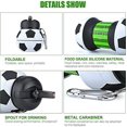 thumbnail image 5 of Toddler Water Bottle Soccer Style,Kids Water Bottle, 580ml Water Bottle, Silicone Foldable Water Jug for School, Hiking Outdoor Indoor Sports, 5 of 5