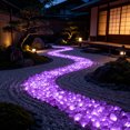 thumbnail image 5 of Galets de Jardin Lumineux, Résine Multicolore en Forme de Goutte Stones, Décor Imperméable pour Allée Extérieure et Plate-Bande, Accents Phosphorescents Absorbant la Lumière, 200 g, 5 of 5