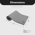 thumbnail image 4 of BalanceFrom GoCloud 71x24 Inches Extra Thick Yoga Mat 1-Inch High-Density Foam, Gray, 4 of 12