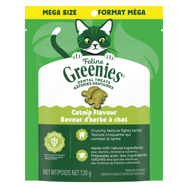 Feline Greenies Catnip Natural Dental Cat Treats
