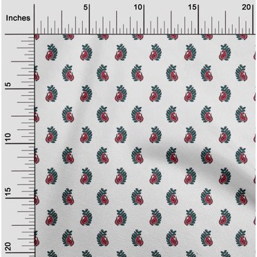 oneOone Viscose Chiffon Fabric Paisley Block Fabric Prints By Yard 42 Inch Wide
