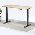 thumbnail image 1 of MotionGrey - Bureau Assis-Debout à Double Moteur avec 4 Réglages de Mémoire, Table d'Ordinateur Réglable Assis-Debout pour la Maison, le Bureau et le Jeu - Dessus Chêne Brun 65 Pouces x 24 Pouces Cadre Noir, 1 of 9