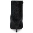 thumbnail image 3 of Unique Bargains Bottines à Talons Aiguilles à Paillettes à Bout Pointu pour Femmes, 3 of 6
