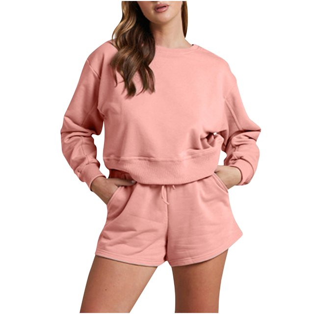 Sous-robe Shorts Femmes Mode Blouse Col en V Manches Courtes Hauts Shorts Ensemble Décontracté Robe d'Été avec Manches pour Femmes Blouses et Hauts Mode