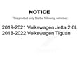 thumbnail image 2 of Transit Auto Front Rear Coated Drilled Slotted Disc Brake Rotors and Ceramic Pads Kit for Car Volkswagen Tiguan Jetta KDT-100680, 2 of 11