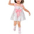 thumbnail image 2 of Penkiiy Robe Nuisette d'Été Mignonne à Imprimé Floral pour Tout-Petits Enfants Bébés Filles, Robe Princesse avec Nœud, Déguisement Princesse 2-3 Ans Rose Offre Été 2023, 2 of 7