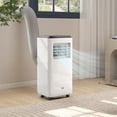 thumbnail image 2 of HOMCOM 8,000 BTU Portable Air Conditioner for 345 sqft room, Timer, White, 2 of 10
