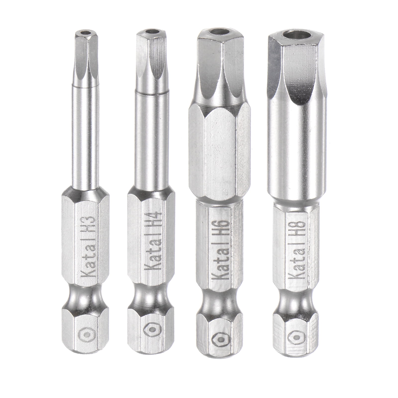 Unique Bargains H3-H8 Magnetic Security Pentagon Screwdriver Bit Set 1/4' Hex Shank 2' Length Screw Driver