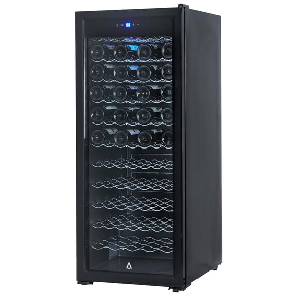 Ourlova Réfrigérateur Refroidisseur de Vin pour Bouteilles, Grand Réfrigérateur Autonome pour Boissons avec Conception Réglable 80bottle 110V 208W Noir