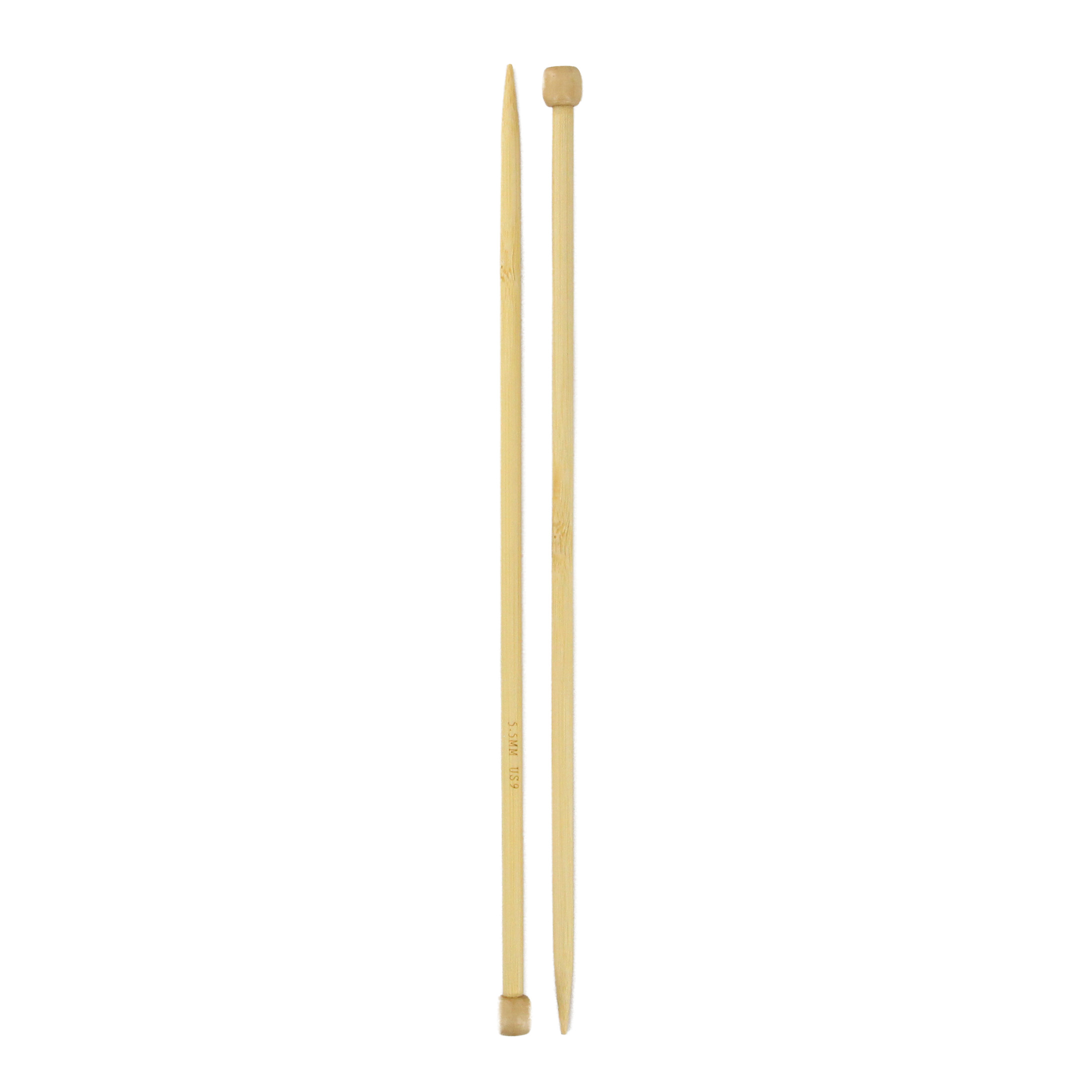 LOVE Knitting Bamboo Single-Point Needles, 25 cm (9.8 in.), 4.5 mm (0.18 in.)