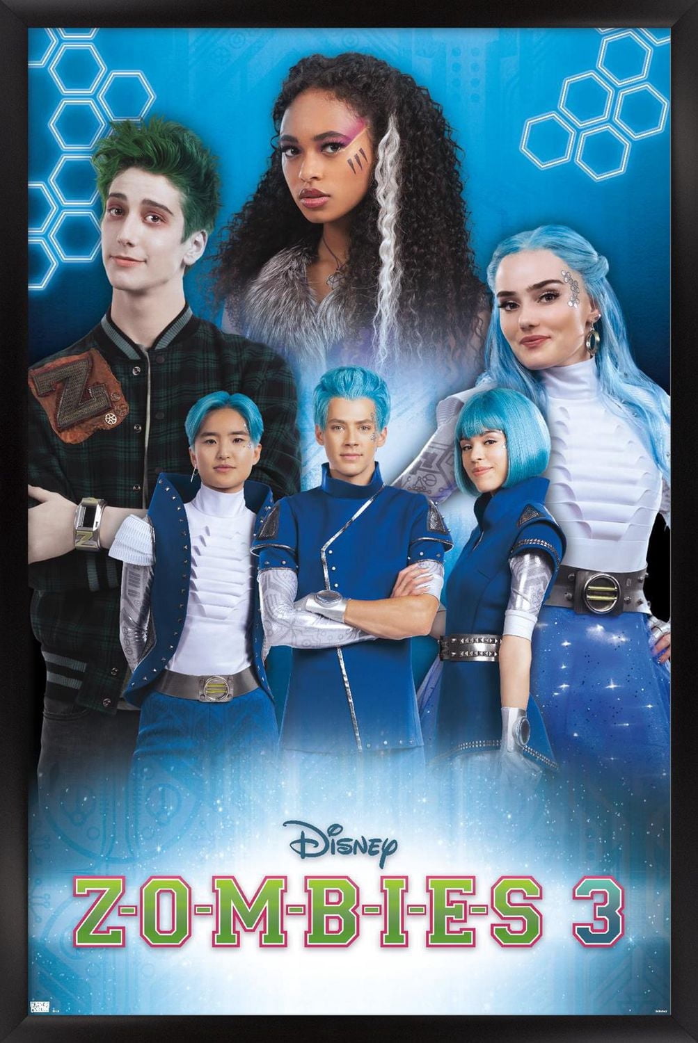 Disney Zombies 3 - Group Wall Poster with Pushpins