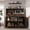 Brown, variant on Eastvita Three - Drawer Microwave Cabinet Double - Sided Modern Kitchen Furniture with Drawers/Doors/Grey Multi - Door Microwave Stand