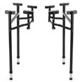 thumbnail image 4 of Pieds de Table Pliants Robustes Style H, Lot de 2 - Pieds de Remplacement de Qualité Commerciale pour Bricolage et Réparations - Usage Intérieur et Extérieur - Fabriqué aux É.-U., Construction en Acier Durable (20 Pouces de Large, Hauteur Ajustable), 4 of 10