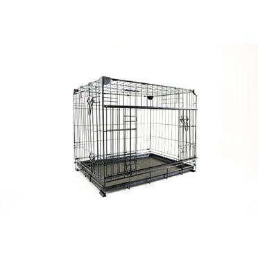 Caisse à double porte coulissante Lucky Dog Whisper Glide de 24 po
