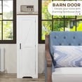 thumbnail image 4 of HOMCOM Farmhouse Storage Cabinet with Adjustable Shelf for Living Room, 4 of 10