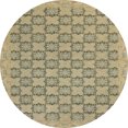 thumbnail image 1 of Ahgly Company Indoor Round Abstract Brown Abstract Area Rugs, 5' Round, 1 of 6