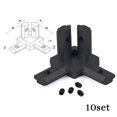thumbnail image 1 of 3 Way Corner Joint Bracket Connector 2020 Aluminium Extrusion Profile Slot Right Angle Connector Aluminum Profile Accessories, 1 of 5
