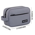thumbnail image 3 of Birdeem Mens Toiletry Bag,Large Capacity Hanging Travel Dopp Kit with Water-Resistant Lining,8.5×6.1×3.3 Inch Compact Cosmetic Organizer for Business Trips, 3 of 9