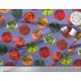 thumbnail image 2 of Soimoi Red Heavy Canvas Fabric Crystal Stone Geometric Printed Craft Fabric by the Yard 58 Inch Wide, 2 of 3