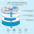 thumbnail image 3 of AMERTEER Dog Cooling Mat Summer Pet Self Cooling Pad for Small Medium Dogs Cats Summer Reusable Pet Training Pad Non Toxic & Pressure Activated  No Water Electricity or Refrigeration Need, 3 of 7