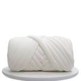 thumbnail image 4 of 1kg Velvet Chunky Yarn Arm Knitting Sweaters Hats Scarf Tapestry Hand Knit Weight Rug Making Hand Knit Pet Bed Crocheting White, 4 of 9