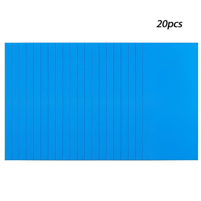 thinsony Self-Adhesive Repair Patch Square Vinyl Patches Portable Rubber Boat Repair Glue Kit Inflatable Stickers Outdoor Square/20pcs