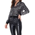 thumbnail image 4 of INSPIRE CHIC Blouson Bomber Court à Paillettes d'Halloween pour Femme, Col Montant, Manches Longues, Fermeture Éclair, TG Argent Rose, 4 of 6