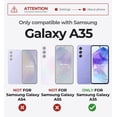 thumbnail image 2 of Dexnor for Samsung Galaxy A35 5G Case, [2 Front Frame] [Bulit-in Slide Camera Cover & Kickstand] Heavy Duty Military Grade Protection Shockproof Phone Case with Screen Protector, 6.6 inch Purple, 2 of 7