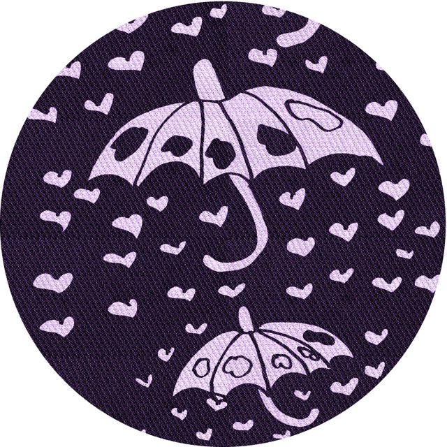Ahgly Company Tapis d'Intérieur Ronds Lavables à la Machine, Style Transitionnel, Violet Sauge Buisson Violet, Tapis de Zone, 7 Pieds Rond