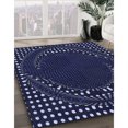 thumbnail image 3 of Ahgly Tapis Rond Lavable en Machine Intérieur Transitionnel Violet Pervenche Profond, 3 Pieds Rond, 3 of 7