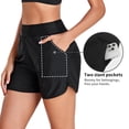 thumbnail image 3 of RELLECIGA Women's High Waisted Swim Shorts with Pockets UV Sun Protection Board Shorts, 3 of 11