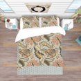 thumbnail image 3 of Designart 'Vintage Indian Floral Pattern' Tropical Bedding Set - Duvet Cover & Shams, 3 of 4