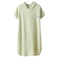 thumbnail image 2 of TIMIFIS Robe de Nuit Confortable pour Filles Haut de Pyjama Chemise de Nuit Col Ras du Cou Confortable Couleur Unie Décontractée Manches Longues Vêtement de Nuit Léger pour Dormir Tenue de Nuit Stylée pour Enfants, pour 4-12 Ans, 2 of 5