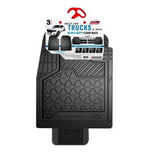 Genuine Dickies 3-Piece Black Adjustable-Rear Truck Floor Mats