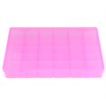 thumbnail image 1 of Storage Box - 36 Slots Plastic Case Rubber Band Earrings Storage Box for Home Organizer(Pink), 1 of 8