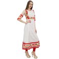 thumbnail image 1 of Bimba Kurti Anarkali Longue Évasée Blanche pour Femme Kurta Blouse Classique Indienne-26, 1 of 6
