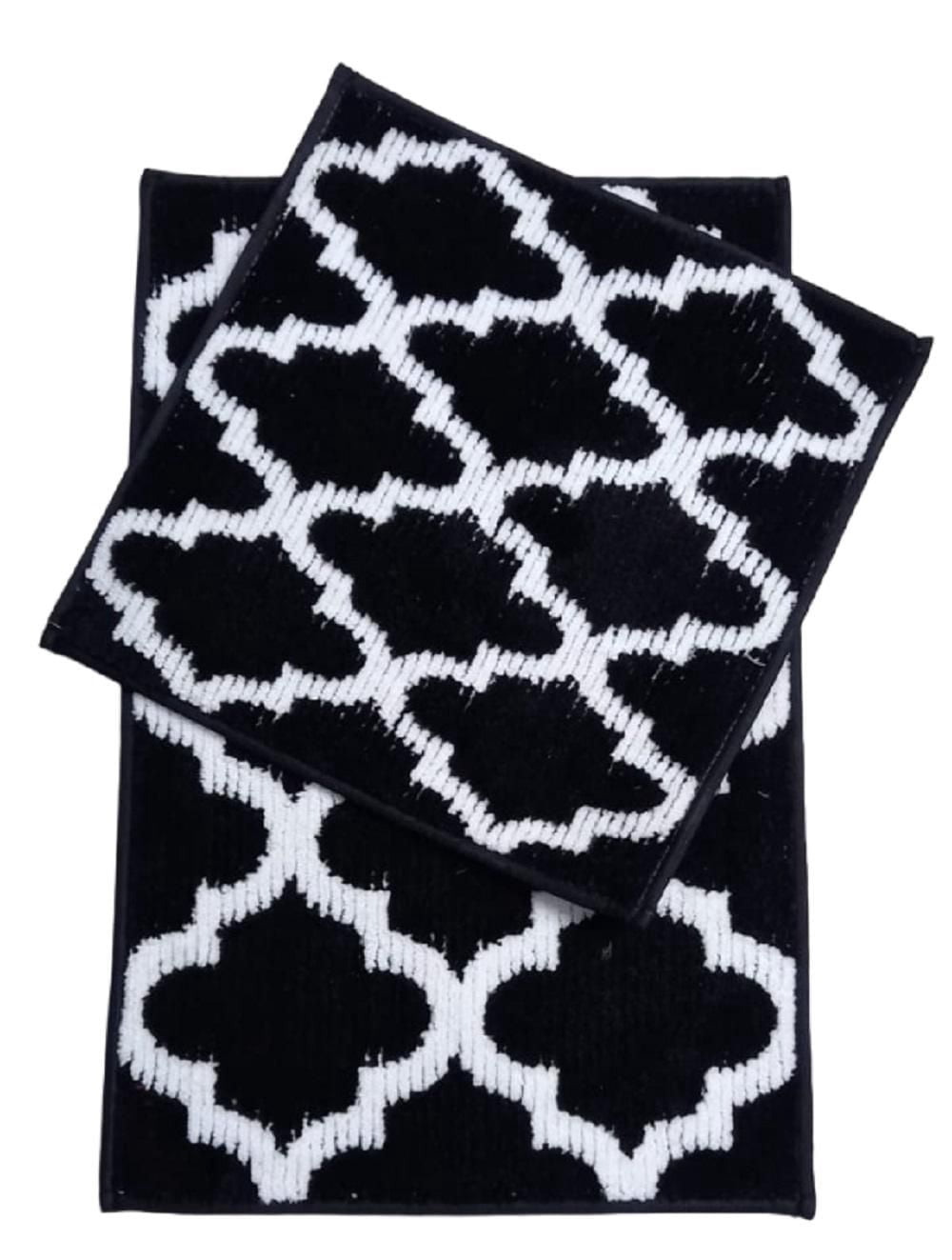 Home Decor Inc. Microfiber 2-Piece Bathmat Set – 18" x 18" & 18" x 28", Ultra-Soft, Plush & Highly Absorbent