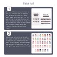 thumbnail image 3 of ziyahi False Nail Wearable Perfect Matching Simple to Wear No Irritating Odor Fake Fingernail Breathable Press Type Adjustable Paster Type 16 Type 19 F741 1Set, 3 of 6