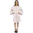 thumbnail image 2 of Bimba Robe Imprimée Feuilles pour Femmes Kimono de Demoiselle d'Honneur - 30, 2 of 4