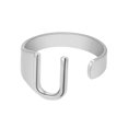 thumbnail image 1 of PVCS Fashion Couple Ring Twenty Six English Letter Open Ring Couple Jewelry, 1 of 1