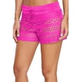 thumbnail image 1 of kurtrusly Bottom Lace Shorts Matching Swim Trunks Briefs Swimwear Swimsuit Rose Red L 1Set, 1 of 6