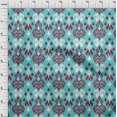 thumbnail image 3 of oneOone Cotton Poplin Fabric Paisley Ikat Print Sewing Fabric BTY 42 Inch Wide, 3 of 4