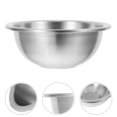 thumbnail image 2 of Stainless Steel Large Capacity Mixing Bowl Multifunctional Heavy-duty Non-skid Soup Pot Egg Mixing Food Container (14cm), 2 of 8