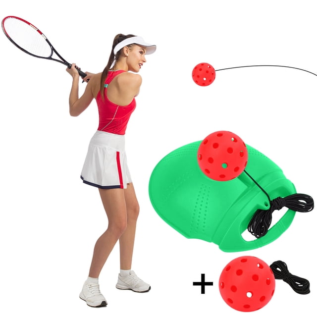 Pisexur Pickball Trainer Training Base High Elastic Plastic Hole Ball Beginner Practice on Clearance