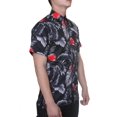 thumbnail image 2 of Omega Chemise Habillée Hawaïenne Tropicale, Noir Gris TG, 2 of 2