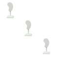 thumbnail image 4 of kurtrusly Earring Display Stand Muti-purpose Ear-Shape Organizer Bedroom Decor Holder beige PU 3Set, 4 of 6
